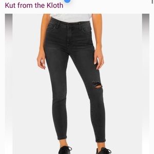 Kut From The Kloth - Connie High Rise Ankle Skinny Jean in Washed Black